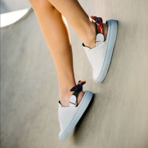 Blue Lutreet Leather Shoes